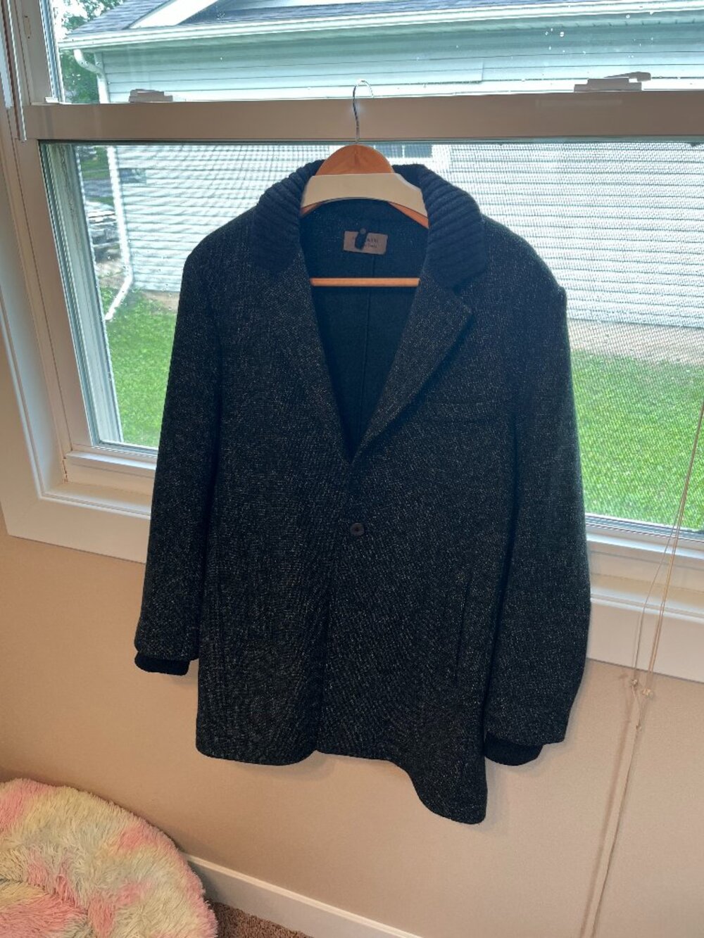Falconeri Single Breasted Wool Overcoat Jacket (Size 48)
